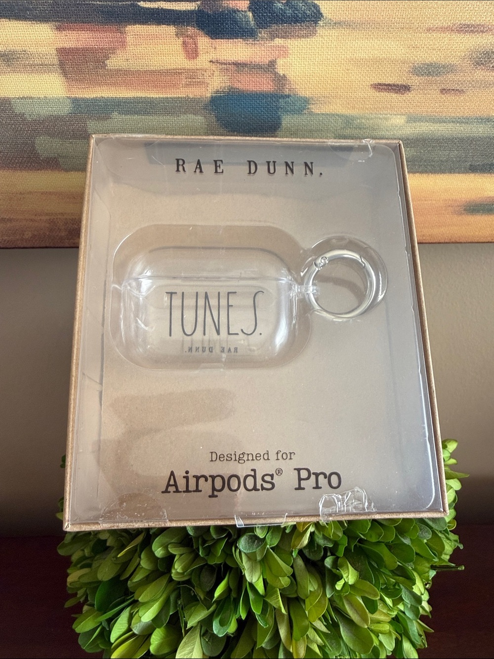 RAE DUNN CLEAR SILICONE "TUNES" AIRPODS PRO CASE 🌟BNIB🌟